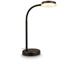 BRILONER Megg - LED Tafellamp - bureaulamp – dimbaar – touchbediening – warm wit licht – 12W – 800Lm – zwart – 40cm