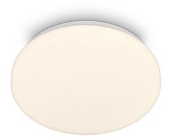 BRILONER Mojo – LED Plafondlamp badkamer – badkamerverlichting – warm wit licht – IP44 – wit – Ø27 cm