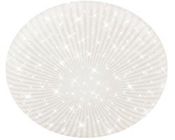 BRILONER Nebo – LED Plafondlamp – neutraal wit licht – met sterrenhemel effect – decoratief plafonniere – wit – Ø27.8cm