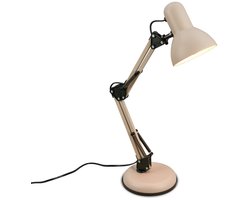 Briloner PIXA - Tafellamp - 7394011 - Zwenkbaar - Kabelschakelaar - E14 fitting - max. 25 watt - Ø15.5 x 53 cm - Beige