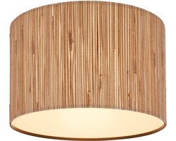 BRILONER Slama - Plafondlamp - zeegras - boho stijl - E27 fitting - Ø35 - natuurlijk - bruin