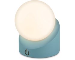BRILONER Sora - Oplaadbare Mini Tafellamp - warm wit licht - IP54 buitenverlichting - draadloos - dimbaar - voor binnen en buiten - 10 x 8 x 9 cm