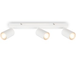 BRILONER Tib - Plafondspots met 3 lichtpunten - spotjes met GU10 fitting - draaibar - kantelbaar - opbouwspots - 44 cm