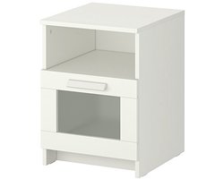 Brimnes Nachtkastje 39x41 cm Wit - Stijlvol en Praktisch