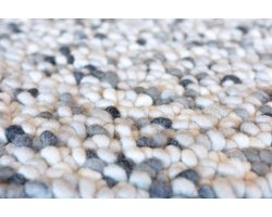 Brink en Campman - Brink en Campman Pebble Cool Grey Vloerkleed - 200x300  - Rechthoek - Hoogpolig Tapijt - Modern - Grijs, Wit