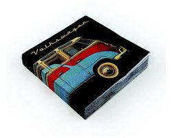 BRISA VW Collection - Stijlvolle & praktische Volkswagen VW T1 Bulli Bus- servetten met motief, keukengerei, keukendoeken (20 st. 16,5x16,5x3 cm 3-laags)