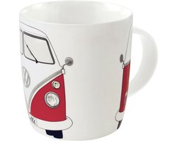 BRISA VW Collection - Volkswagen Keramiek Koffie-Thee-Cappuccino-Kop-Mok-Haferl Mok voor Keuken T1, T2, T3, T4, T5, T6 Bulli Bus (370 ml/Bulli chauffeur/Kleur)