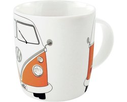 BRISA VW Collection - Volkswagen Keramiek Koffie-Thee-Cappuccino-Kop-Mok-Haferl Mok voor Keuken T1, T2, T3, T4, T5, T6 Bulli Bus (370 ml/Bulli chauffeur/Kleur)