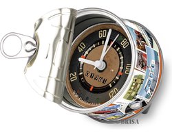 BRISA VW Collection - Volkswagen tafelklok magnetische klok MyClock met VW T1 Bulli Bus T1-motief