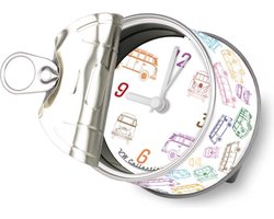 BRISA VW Collection - Volkswagen tafelklok magnetische klok MyClock met VW T1 Bulli Bus T1-motief
