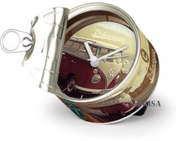 BRISA VW Collection - Volkswagen tafelklok magnetische klok MyClock met VW T1 Bulli Bus T1-motief