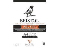 Bristol papier glad 205 gram A4
