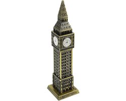 Britse Big Ben Tafel Klok Decoratie - Metalen Architecturale Model - Big Ben Model - Elizabeth Toren Klok - Huishoudelijke Ambachten - Big Ben Klok Toren Speelgoed - Home Decor - Legering Desktop Reizen