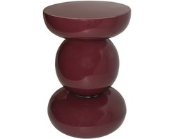 Brix - Bijzettafel Dex Maroon - 33x33x50cm
