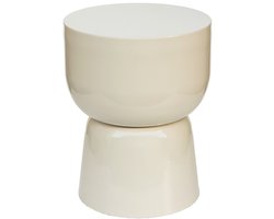 Brix - Bijzettafel Kian Off White - 35.5x35.5x46cm