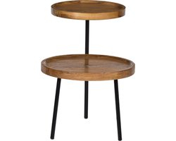 Brix - Bijzettafel Ruby - Mangohout - 45x45x60