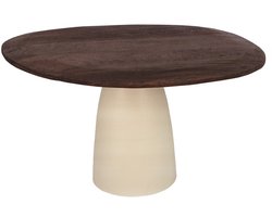 Brix - Eetkamertafel - Brix Marron 140 cm - Beige