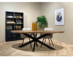 Brix - Eetkamertafel Ovaal - 210 cm - Mangohout - Bruin