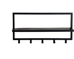 Brix - Kapstok Brix Bono Black - Mangohout / Gecoat Staal
