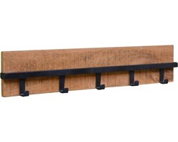 Brix - Kapstok Brix Ethan - Mangohout en Gecoat Staal - 6x75x15