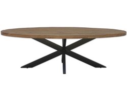 Brix -  Ovale Eetkamertafel -  Mangohout  - 180cm - Bruin
