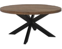 Brix - Ronde Monderne Eetkamertafel Brix -   Mangohout   - 140 cm - Bruin