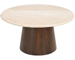 Brix - Salontafel - Brix Bottecino rond 75cm - Beige