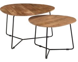 Brix - Salontafel Brix Ivy - 70x70x43 - Mangohout