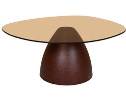 Brix - Salontafel - Brix Mylon Burgundy 86cm - Bruin