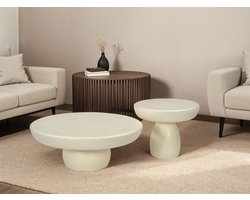 Brix - Salontafel Dune - Ivoor - MDF/Beton - 50 cm