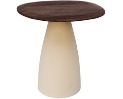Brix - Salontafel Marron - Beige - Mangohout - 50 cm