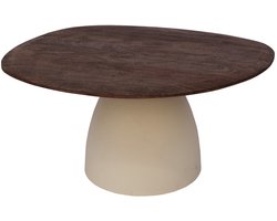 Brix - Salontafel Marron - Beige - Mangohout - 86 cm