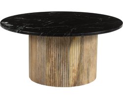 Brix - Salontafel Nova - Mangohout Marmer - 70x70x36