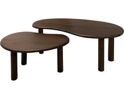 Brix - Salontafels - Brix Nubi Brown Set of 2 - Bruin