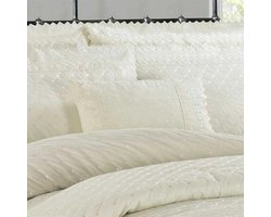 Broderie sierkussen Richmond boudoir - Crème - Per stuk - 30x60 cm