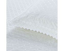 Broderie sierkussen Richmond boudoir - wit - 30x60 cm