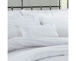Broderie sierkussen Richmond boudoir - Wit - Per stuk - 30x60 cm