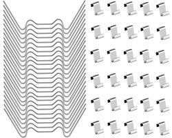 Broeikas Glasklemmen - 100 Stuks Glasclips Voor Broeikas - 50 W clips en 50 Z-clips - Groene huis glazen clips bevestigingen - voor broeikastuin, broeikasaccessoires, voor broeikasbevestiging