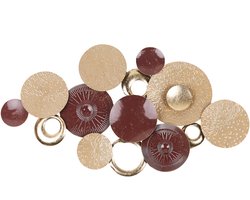BROMINE - Wanddecoratie - Goud/Bruin - Metaal