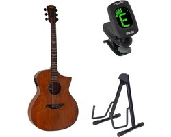 Bromo BAT4MCE Auditorium – Massief Mahonie Bovenblad, Mahonie Kast, 3-Bands EQ, Amara Ebbenhout, Satijn Afwerking