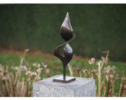 Brons beeld - Tuinbeeld abstract - modern sculptuur - Bronzartes - 38 cm hoog