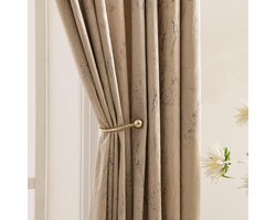 Bronskleurige fluwelen gordijnen 2 panelen kamerverduisterend thermisch geïsoleerd gordijn paar vitrage gordijnen voor woonkamer kinderkamer slaapkamer kinderkamer 140 x 245 cm (b x l) kaki