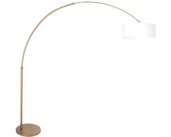 Bronskleurige Vloerlamp Metaal en Textiel 210-240 cm Hoogte Verstelbaar Sparkled Light 4304BR – Steinhauer Klassiek Design voor Binnengebruik