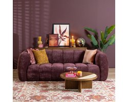 Bronx71® 3-zitsbank Luca chenille paars