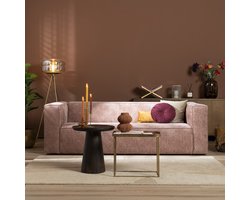 Bronx71® 3-zitsbank Memphis stof chenille roze