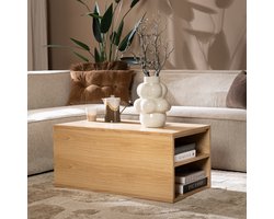 Bronx71® Bijzettafel Jaxx 88x46 cm blank eiken