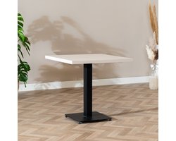 Bronx71® Bistrotafel Nils melamine beige 80 x 80 cm