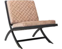 Bronx71® Design fauteuil Madrid velvet taupe