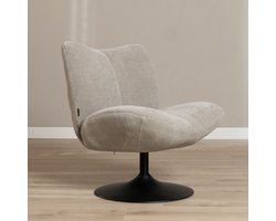 Bronx71® Draaifauteuil Lise chenille taupe