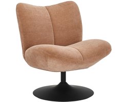 Bronx71® Draaifauteuil Lise chenille terracotta
